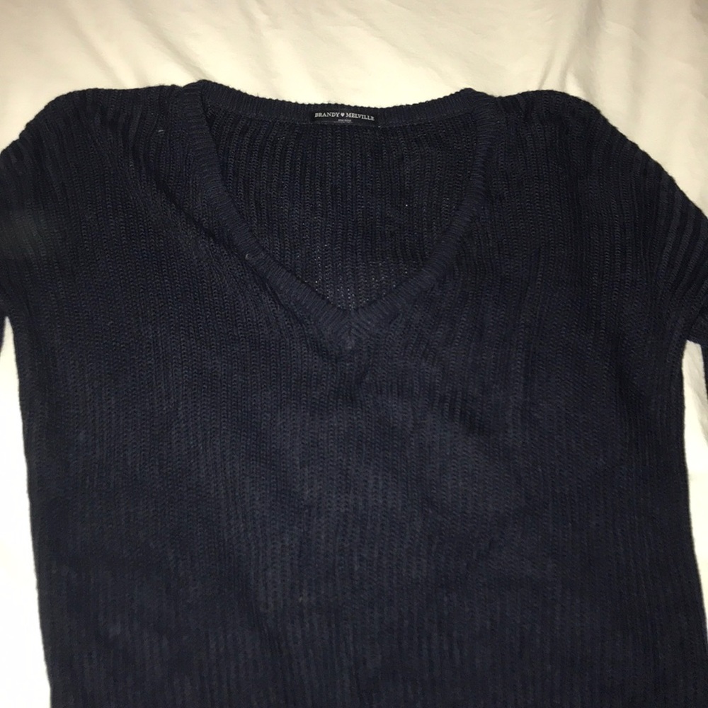 Navy blue brandy sweater